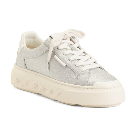 TORY BURCH Women's Leather Ladybug Sneakers - Picture 1 of 2